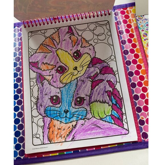 Lisa Frank Folder with Coloring Book Stickers Puzzles 2016 - Picture 8 of 12